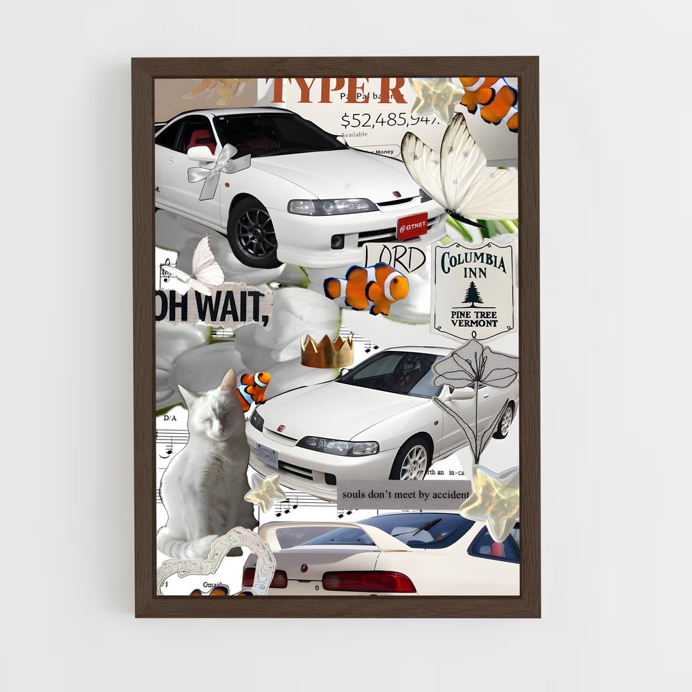 Poster Fleurs et Vitesse – affiche Honda (vue 5)